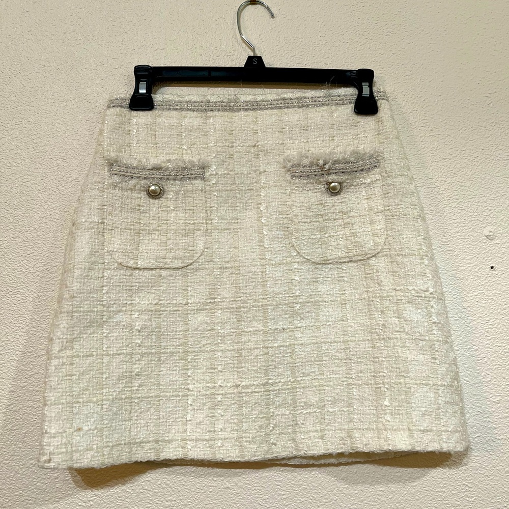Zara white with beautiful details